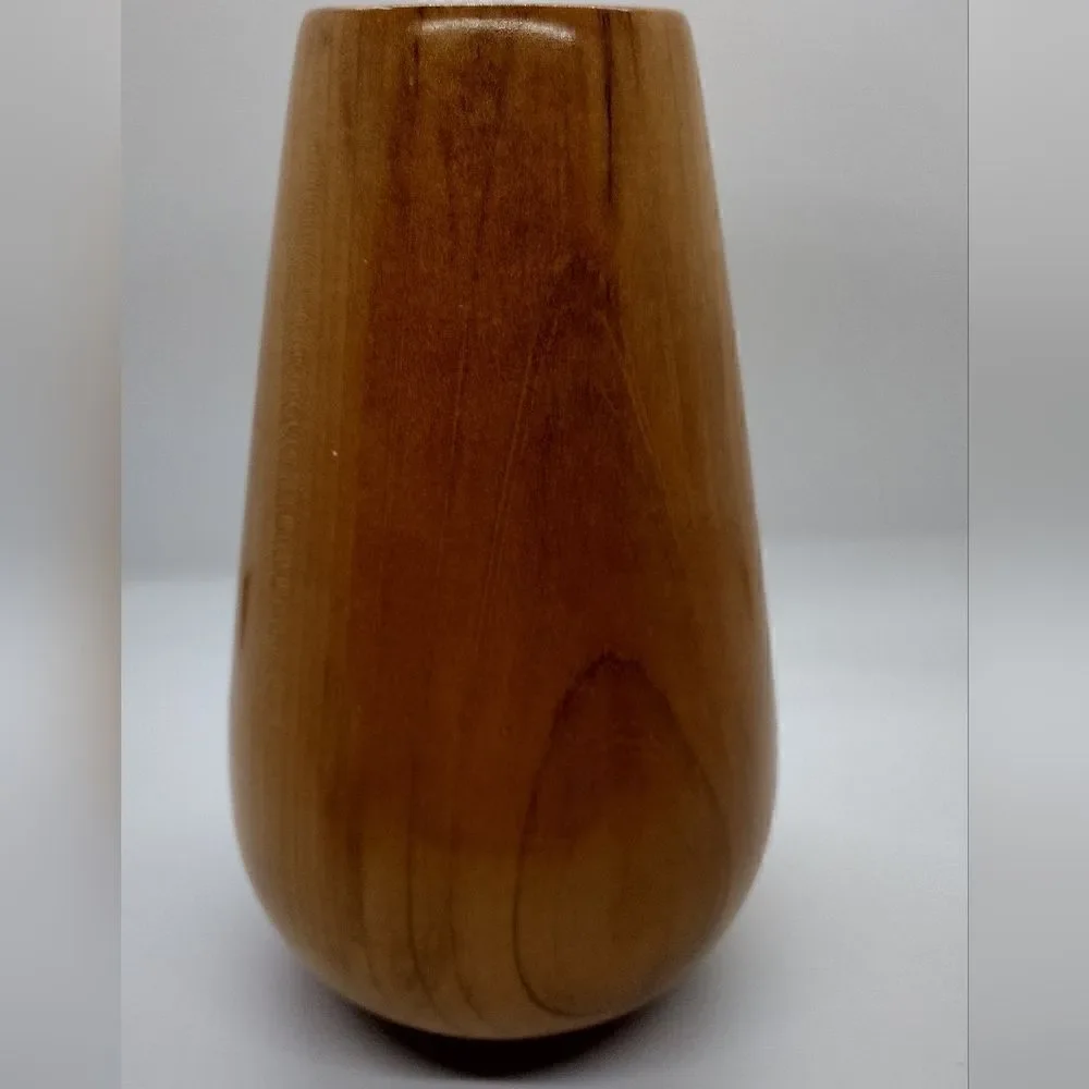 Wood Tulip Vase by Bo Keuhn